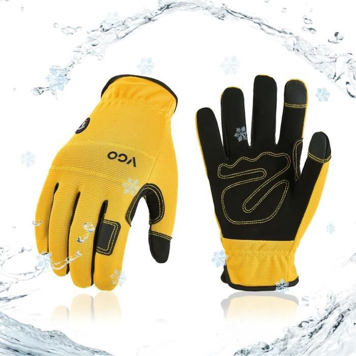 Vgo. 1 Paire De Gants De Travail Multifonctionnels Pour L Hiver Impermeables Tactiles Thermiques Pour La Mecanique L Entrep u920 Cdiscount Auto