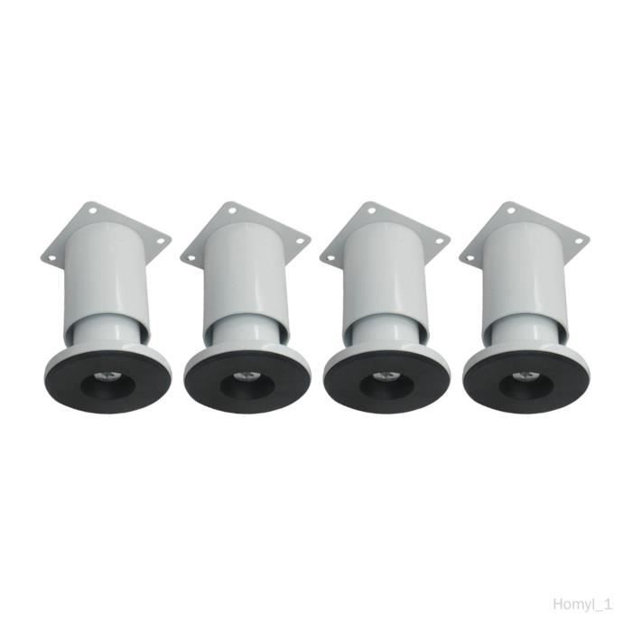 Supports de lit, 4 pièces, pieds de canapé renforcés avec vis, pied d