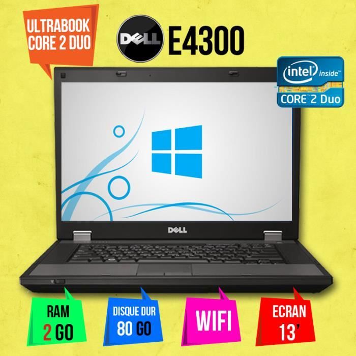 PC PORTABLE ULTRABOOK  LATITUDE E4300 2GO RAM