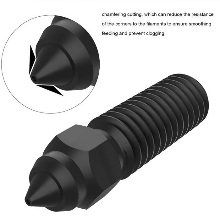 Tête D'impression Améliorée Pour Bambu Lab A1/A1 Mini - Buses Acier Trempé 0,2 Mm Et 0,4 Mm - Température Jusqu'à 320°C - 6