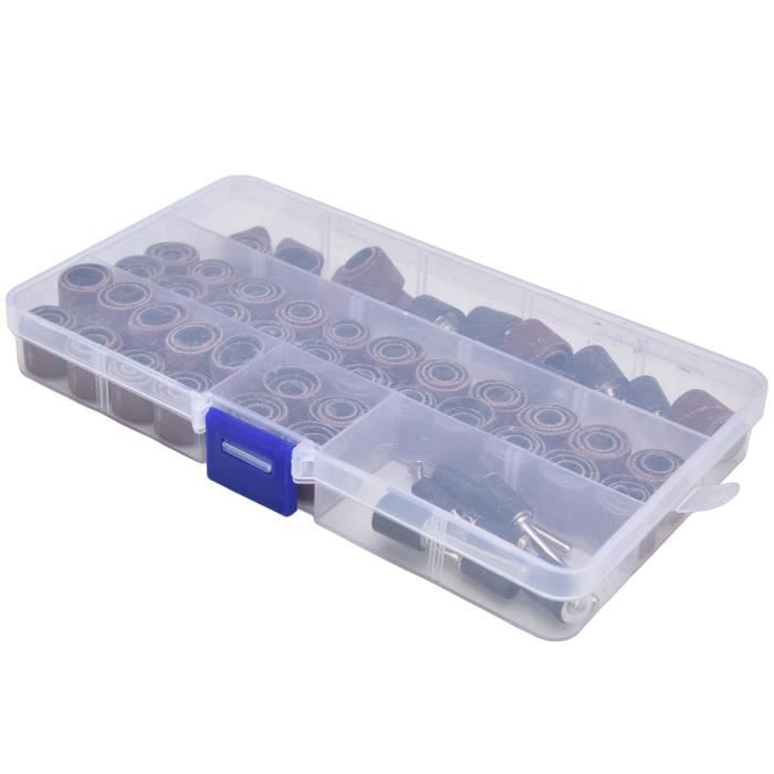 Qqmora Ensemble De Tambour De Ponçage 423 Pièces Manchons De Tambour De Ponçage Polissage Jeu De