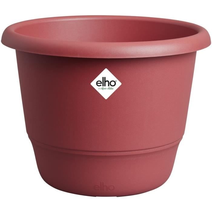 ELHO Pot de fleurs Amiga Rond 47 - Rouge - Ø 47 x H 35 cm - Extérieur - 100% recyclé