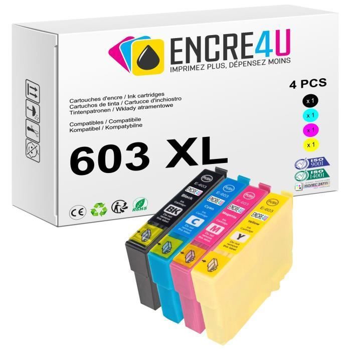 Cartouches D'encre Compatibles Brother LC424 - ENCRE4U - Multicouleur - Neuf