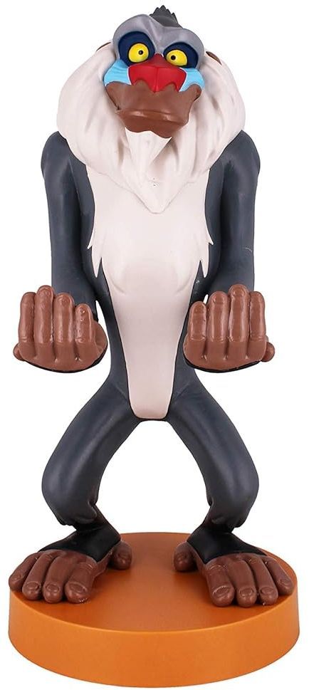 Figurine Disney Rafiki (Le Roi Lion) - EXQUISITE GAMING - Cable Guys - Support écouteurs smartphone ou petit accessoire - 20 cm