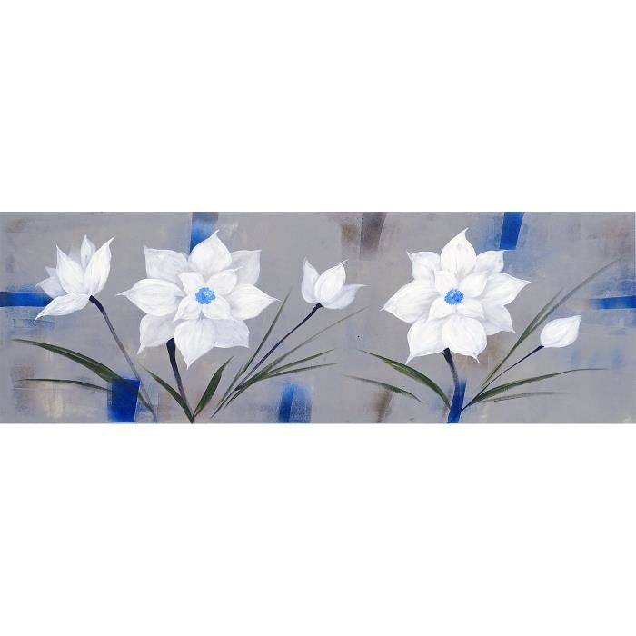 Toile Fleur Blanche