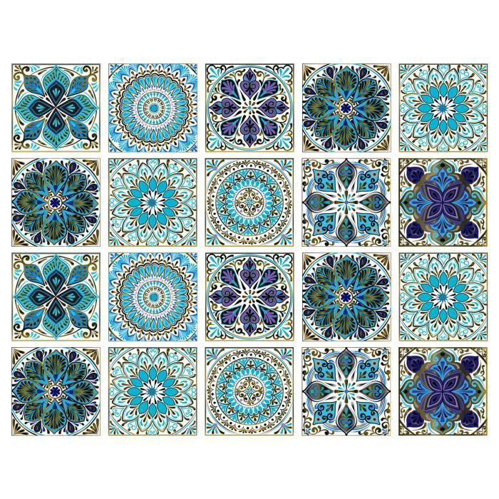 20 Pcs Stickers De Carreaux 15x15cm Autocollant Carreau Ciment Mural Style Marocain Autocollants De Carreaux Adhesifs Etanche Sticker Carrelage Bleu 91806238 20 Pcs Stickers De Carreaux 15x15cm Autocollant Carreau Ciment Mural Style Marocain Autocollants De Carreaux Adhesifs Etanche Sticker Carrelage Bleu 91806238