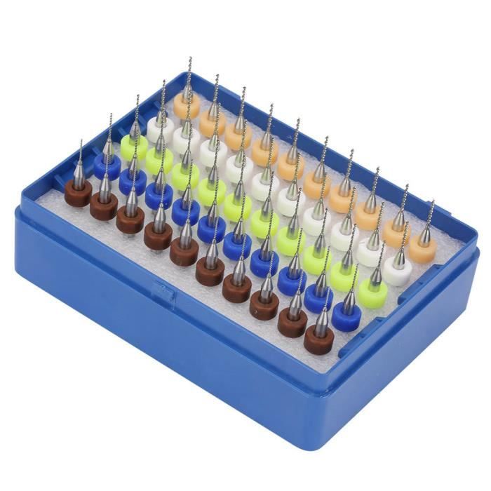 10 Forets Micro En Carbure Cémenté Pour CNC/PCB - Diamètres 0.6 à 1.5mm, Longueur 38.1mm - Pour Circuit Imprimé, Cuivre, Acier - 10