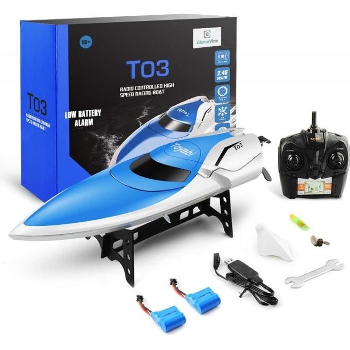 Toddmomy 1 Set Électrique Rapide Bateau Jouet Bateau De Bain Jouet Piscine  Bateau Jouet Télécommandé