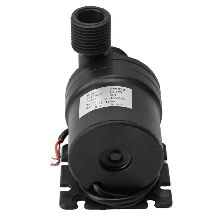 Akozon Pompe à Eau DC 12V 10W Miniature - Sans Balais, Submersible, Faible Bruit | Pour Aquarium, Fontaine, Système Solaire