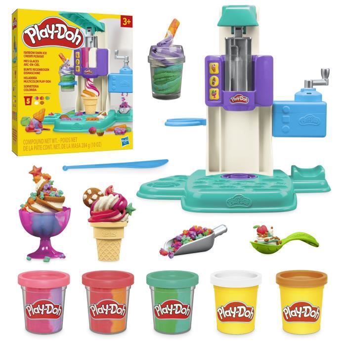 Pâte À Modeler Mes Glaces Arc en ciel Play doh Hasbro La Boîte - vue 5