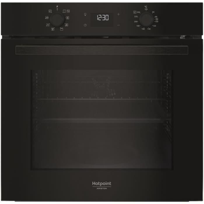 Four encastrable Pyrolyse hydrolyse Chaleur tournante HOTPOINT HAO475PB Verre 71 A++