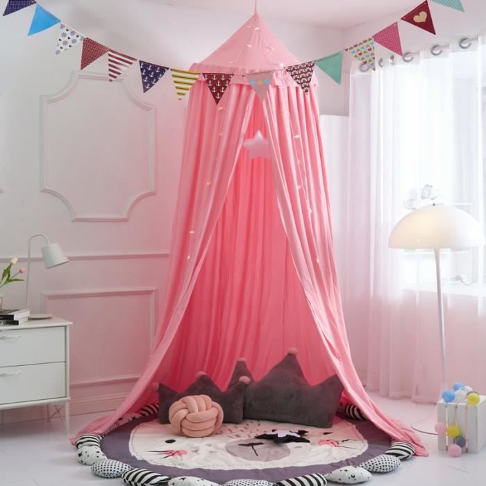 Ciel de Lit Enfant Tente de lit enfant Tente de Jeu Ciel Rond - 2.4m - Vert  - XJYDNCG