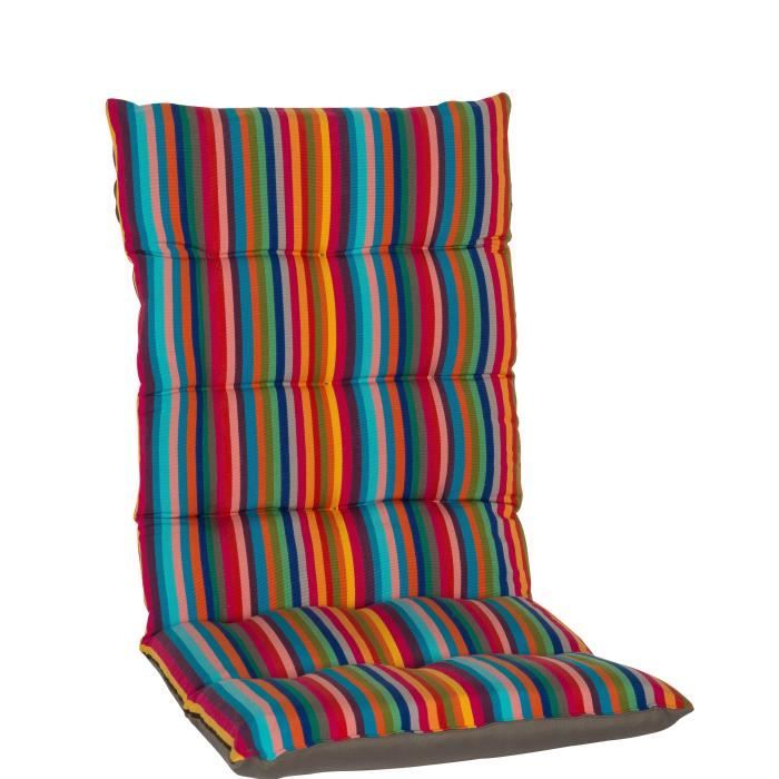 JARDIN PRIVE Coussin futon de fauteuil haut dossier  La Catalane