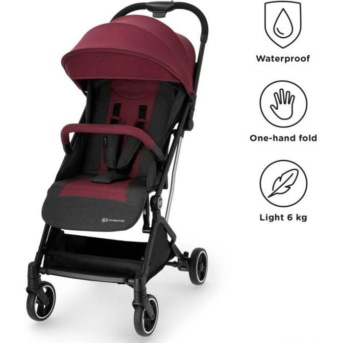 Poussette KINDERKRAFT Indy - Légère et compacte - De 0 à 15 Kg