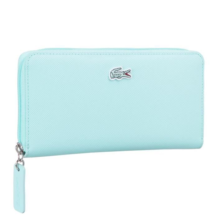 LACOSTE Portefeuille Zipp NF2900PO Bleu Femme Bleu ciel
