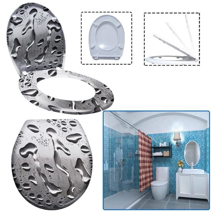 Abattant WC LILIIN Flamme Crâne Système d'abaissement