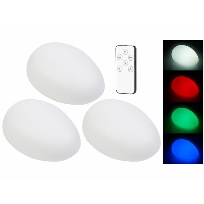 Boule Télécommandée Ip54 Boule Lumineuse Lunartec LED RVB Sans Fil