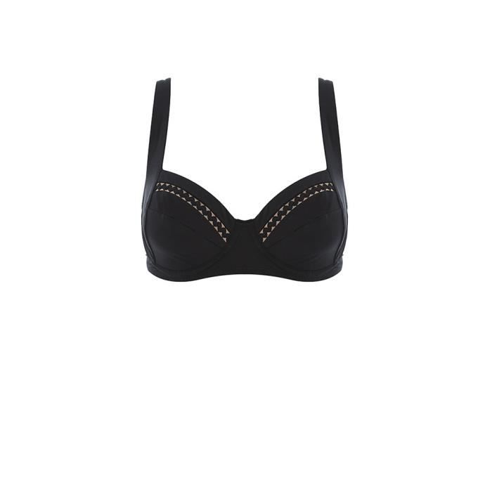 Maillot de bain grand bonnet noir My All haut Noir Cdiscount Pret a Porter