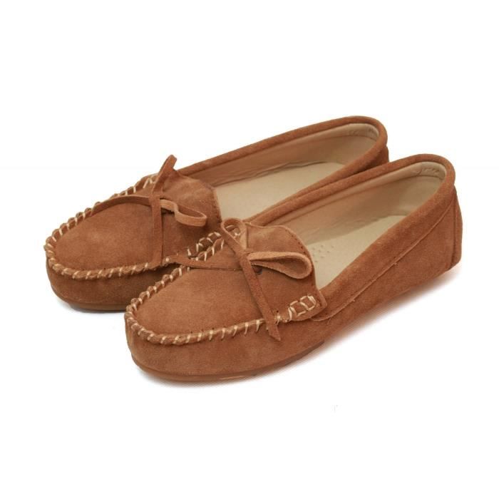 Mocassin on sale femme daim