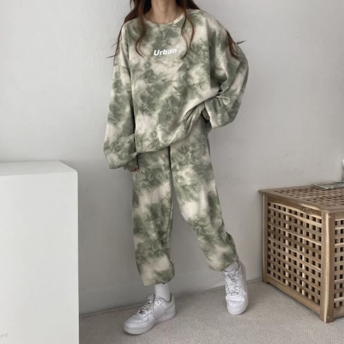 Ensemble De Pyjamas Pour Femmes Été Couleur Unie Col Rond Manches Longues Chemise De Nuit Et Pantalon Taille Élastique Ensembles Vêtements De Détente Pyjamas Pantalon Taille Élastique Pour Femmes