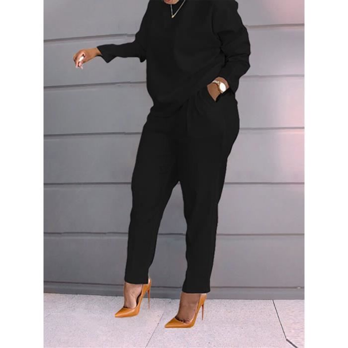 Survêtement Femme 2 Pièces GRECERELLE - Col Rond, Sans Manches - Tenue Décontractée Streetwear été - Lavable En Machine