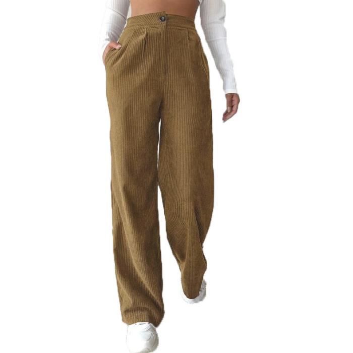 Pantalon droit velours femme top