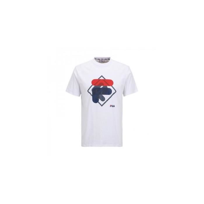 T-shirt Fila Apparel Homme FAM0447.10001 T:XL C:BLANC