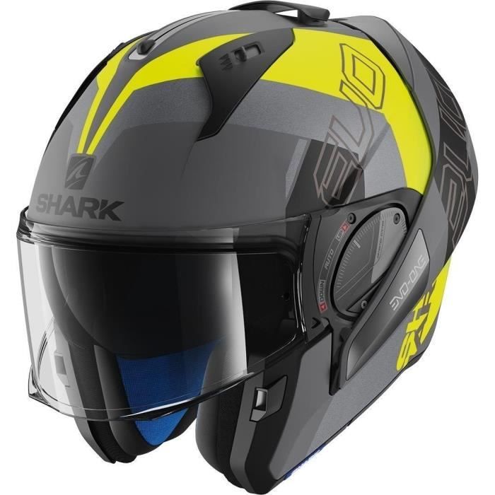 SHARK Casque moto modulable Evo One 2 Slasher - Mixte - Noir et jaune -  Cdiscount Auto
