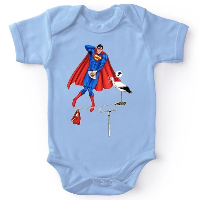 Body Bebe Bleu Superman Parodique Superman The Man Of Steel Man Of Slip Parodie Superman Noir Cdiscount Pret A Porter