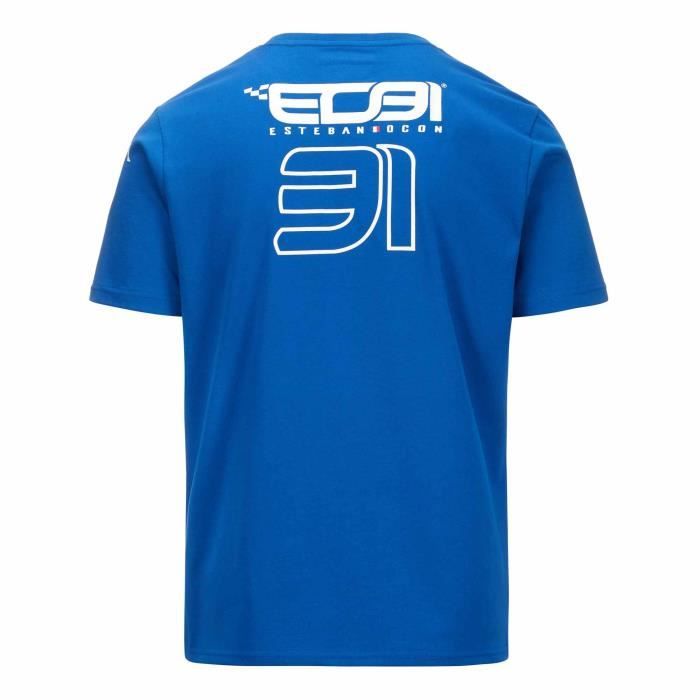 Kappa T-Shirt Ardlo Gasly BWT Alpine F1 Team 2024 Garçon Bleu - Taille 12Y