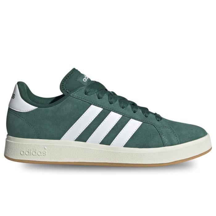 Chaussures Adidas Grand Court Base 00S pour Homme Vert Lacets Dessus Synthetique
