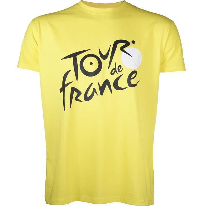 T Shirt Leader Tour De France De Cyclisme Collection Officielle Taille Adulte Homme Jaune Achat Vente T Shirt Cdiscount