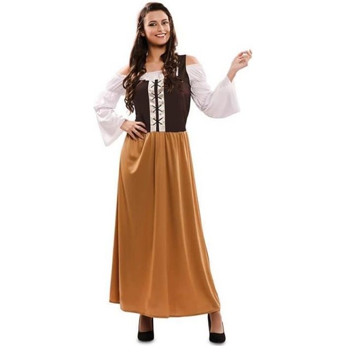 D guisement d Aubergiste Marron pour femme Disfrazzes Robe
