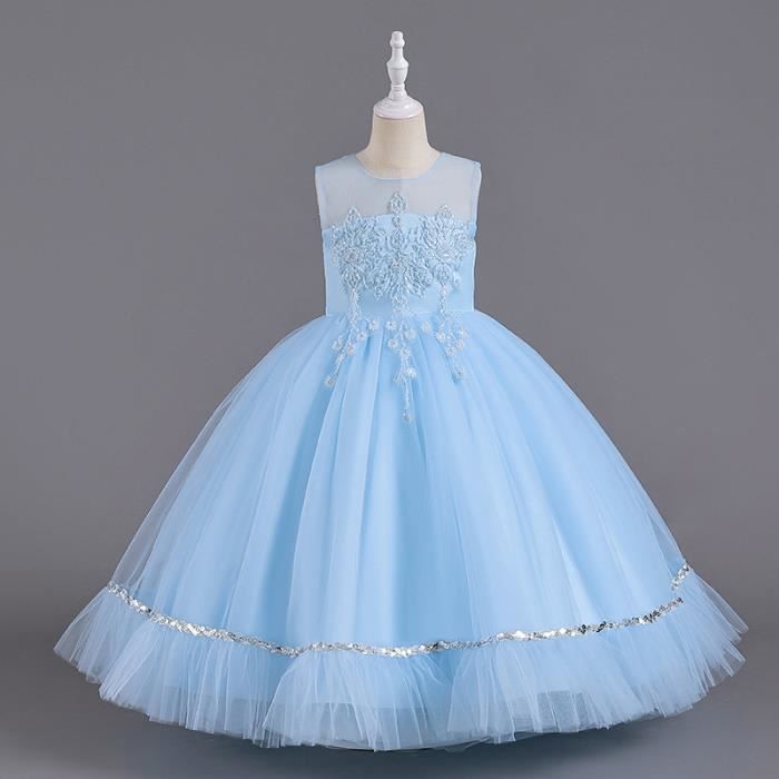 Robe De Soirée Fille - Cœurs à Paillettes, Dentelle Blanche Sur Noir - Taille 12, Neuve étiquetée