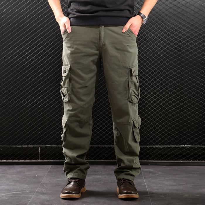 Pantalon Cargo Homme Militaire 2025 - Grande Taille, Respirant, Multi-poches Pour Randonnée Ou Travail