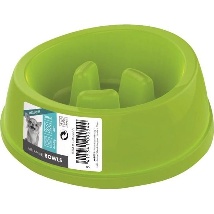Meilleurs prix pour MPETS Gamelle en plastique simple MELAMINE BOWL - Pour chien - 250ml - Coloris divers
