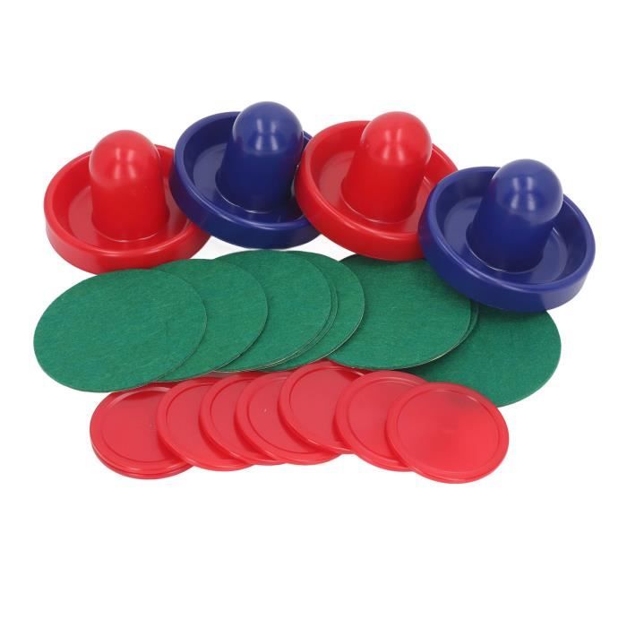 Set De 2 Palets Et Poussoirs Air Hockey – 94 Mm – Plastique – Accessoires De Remplacement Pour Table De Hockey