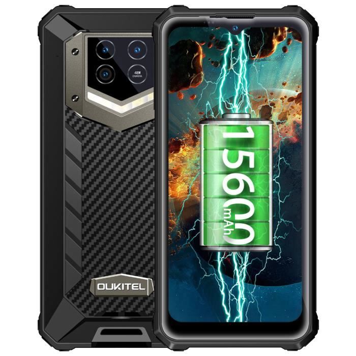 OUKITEL WP15 Smartphone Robuste 15600mAh Batterie 6.52" Ram 8Go Rom ...