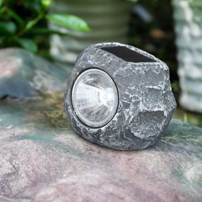 10pcs Lampe Solaire De Jardin Forme Pierre Achat Vente 10pcs