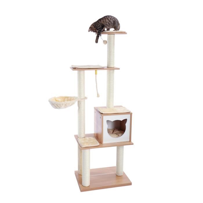 Arbre A Chat Solide En Bois Gros Cdiscount Arbre A Chat Solide En Bois Gros Cdiscount