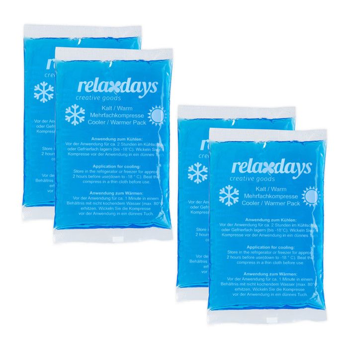 Pack De Compresses Froides Réutilisables Medcosa Avec Bouteille De Rinçage - Idéal Soins Et Récupération