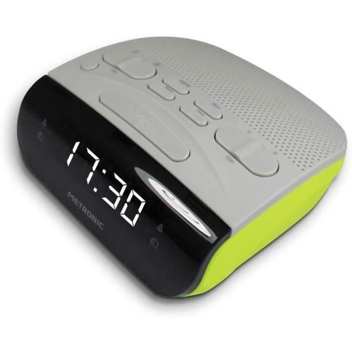 Radio-Réveil Sony Blanc - Tuner Analogique AM/FM - Alarme Simple Et Élégante