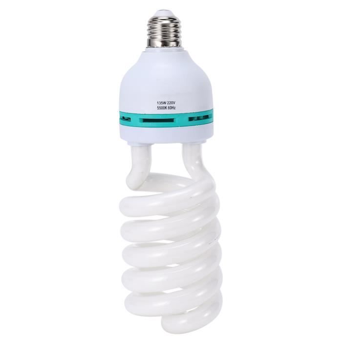 Lot De 2 Ampoules E27 45W 5500K Pour Studio Photo Et Vidéo - Lumière Blanche, Durée De Vie 8000 Heures, Culot Standard
