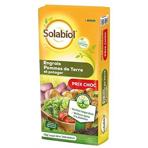 Solabiol SOPOMY12B Engrais Pommes De Terre Et Potager 12 Kg | Nutrition Longue durée, Agriculture Biologique