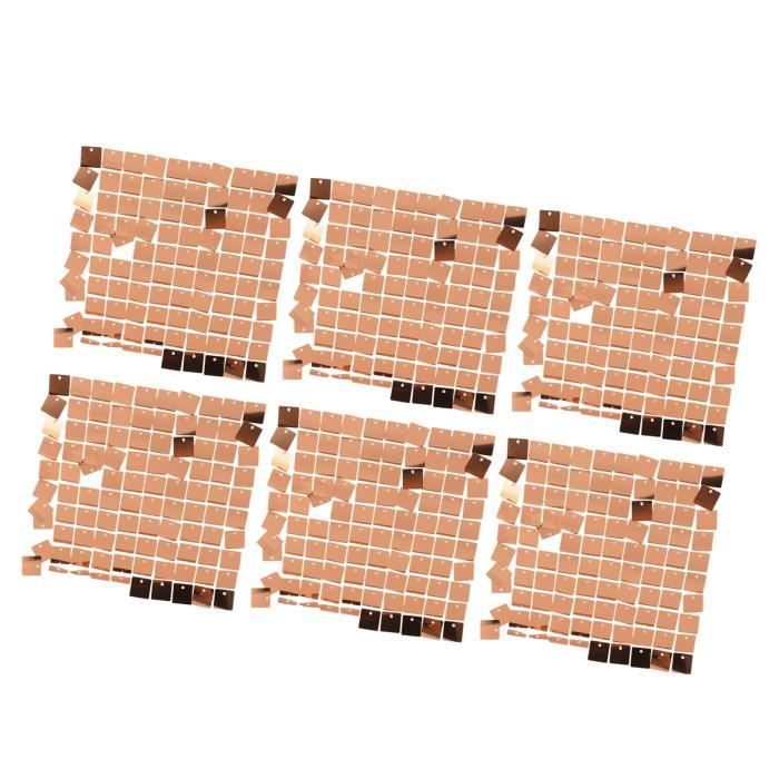 Sonew Toile De Fond Murale Brillante Panneaux Muraux à Paillettes, 6 Pièces, Arrière-plan Mural
