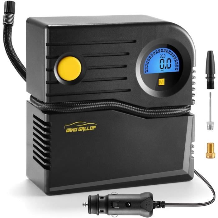 Compresseur Air 12V Portable Motomoyo – Arrêt Auto, écran LCD, Débit 35L/min, Pour Pneus Voiture, Vélo, Ballons - 2
