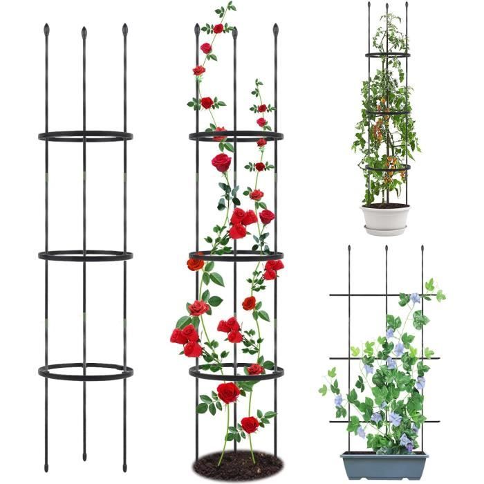 Treillis d'obélisque de Jardin pour Plantes grimpantes, Support de Treillis d'obélisque de Jardin pour Plantes grimpantes, Support de