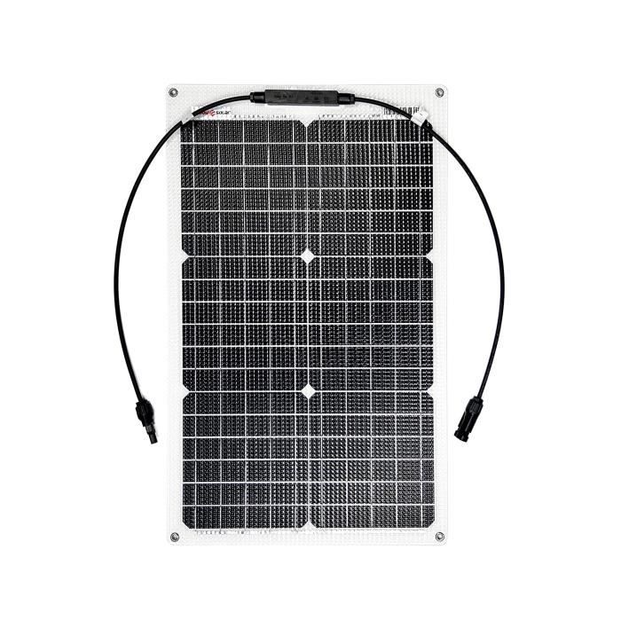 Panneau Solaire PERC Mono 200W 12V – Haute Efficacité 21.5%+ – Idéal Camping-Car, Bateau, Cabane, Jardin – Cellules 9BB + Cadre Noir