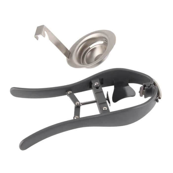 Séparateur D’Œufs En Acier Inoxydable – Ouvre-Œuf Et Sépare Jaune/Blanc – Design Triangle – Facile à Nettoyer