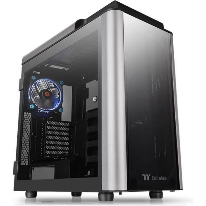 THERMALTAKE Level 20 GT - Boitier PC Gaming Grand tour E-ATX - 4 verres  trempés - 1x140mm Riing Bleus - Noir - Cdiscount Informatique